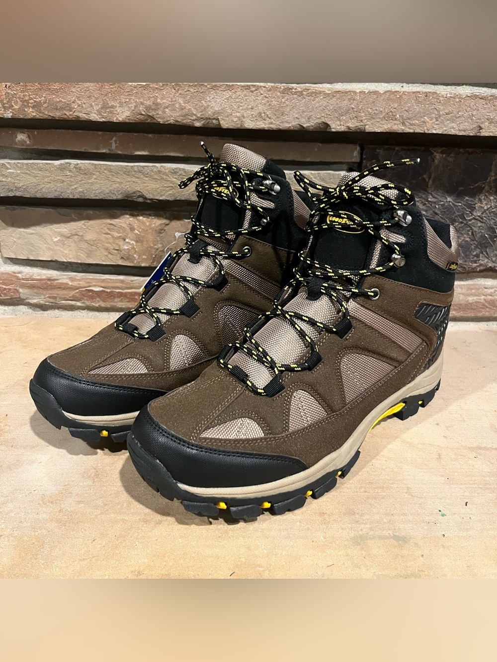 Goodyear Teton Brown High Top Hiking Boots